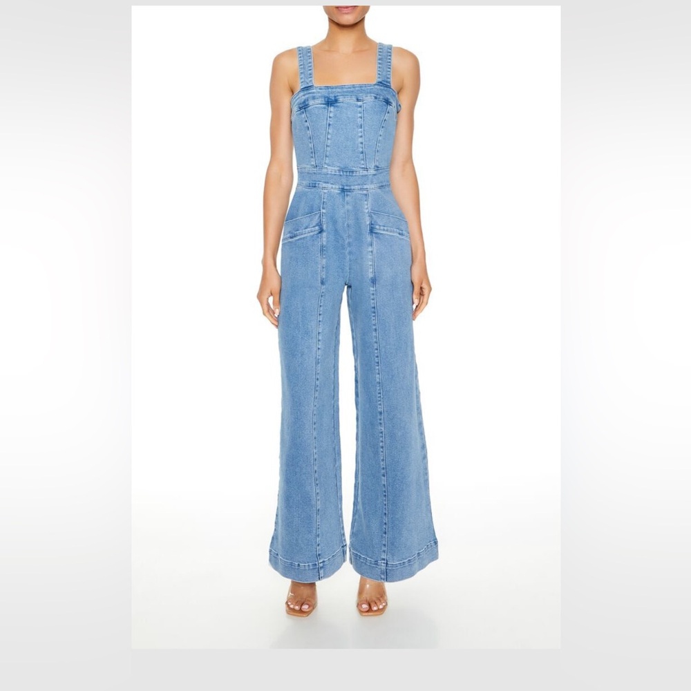 JEAN WIDE LED JUMPSUIT